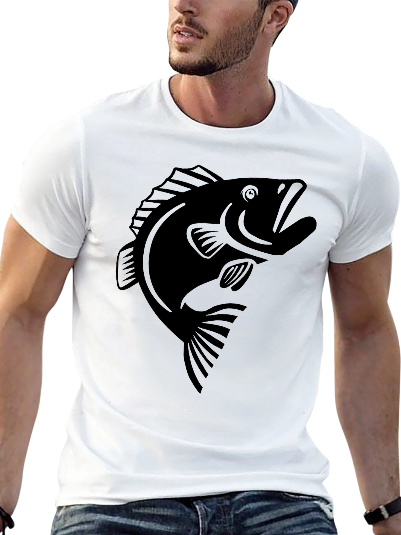 Black Bass Graphic Tee - Angler Style