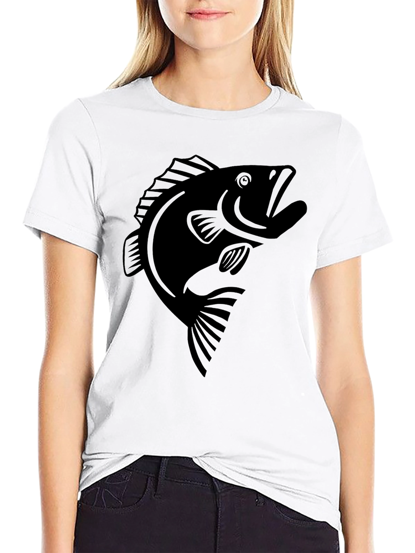Black Bass Graphic Tee - Angler Style