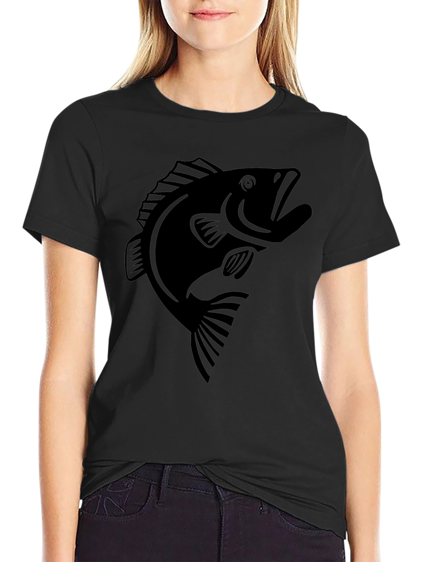 Black Bass Graphic Tee - Angler Style