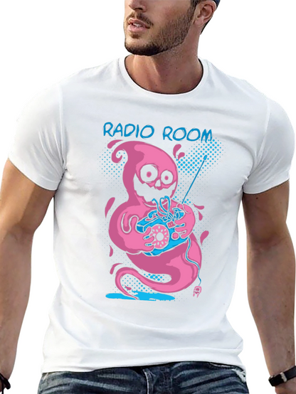 Radio Room Pink Ghost Graphic Tee - Black