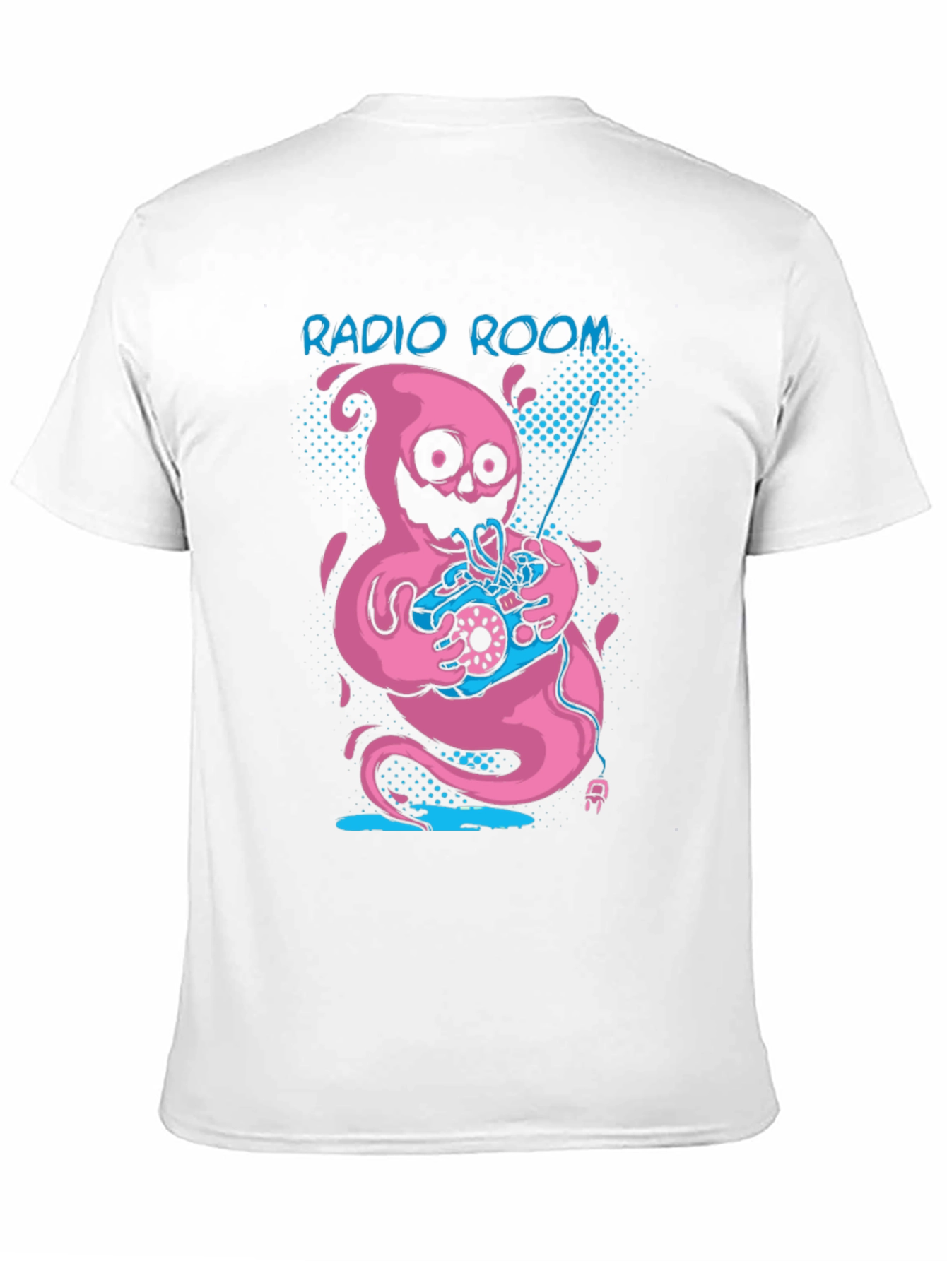 Radio Room Pink Ghost Graphic Tee - Black