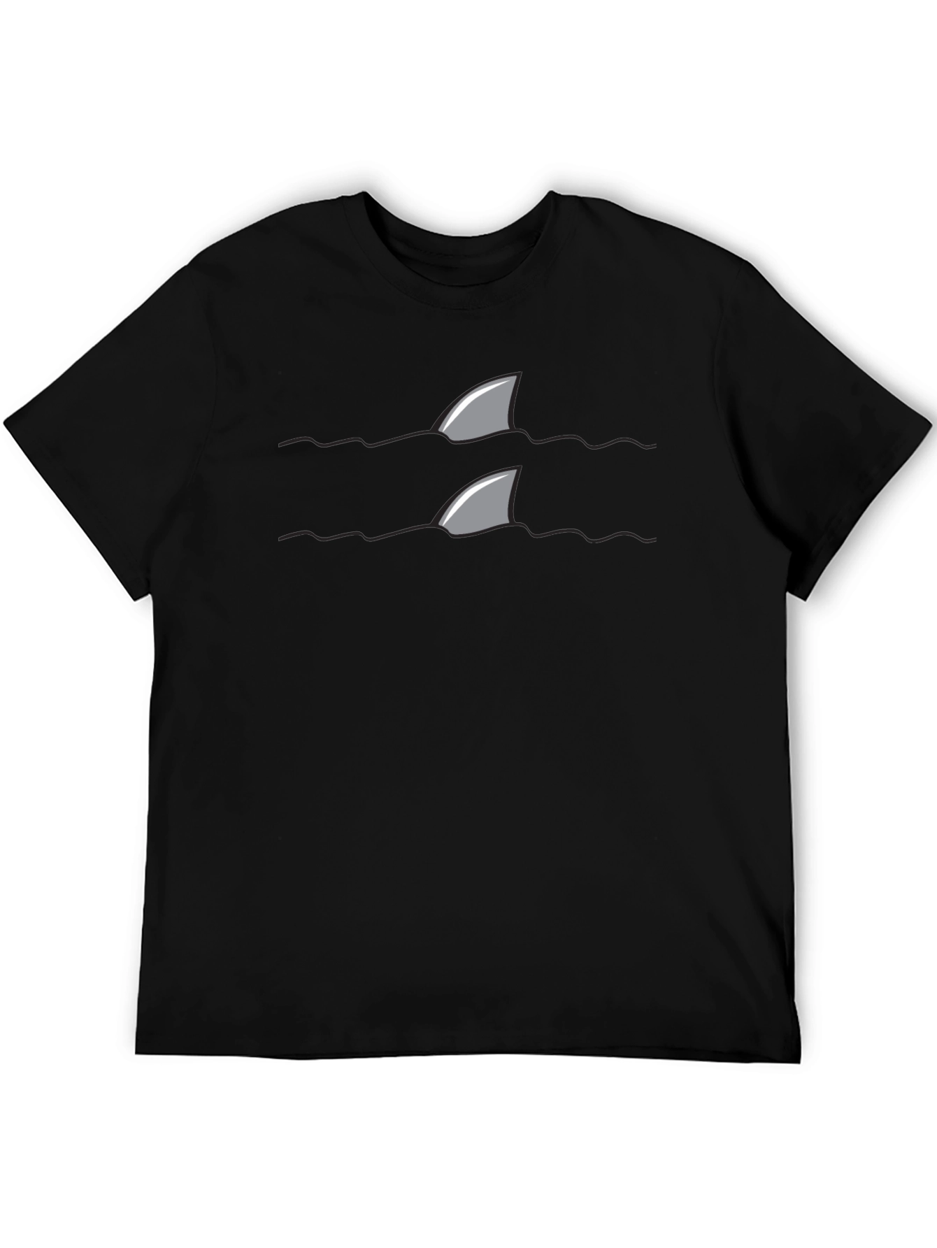 Shark Fin Tee - Danger Below Novelty T-Shirt