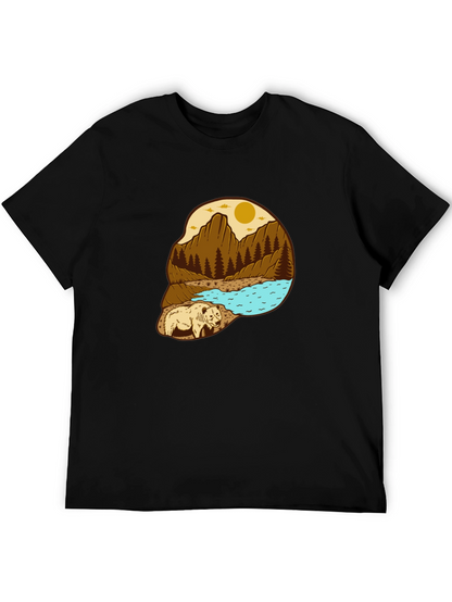 Bear Mountain Scene Graphic Tee