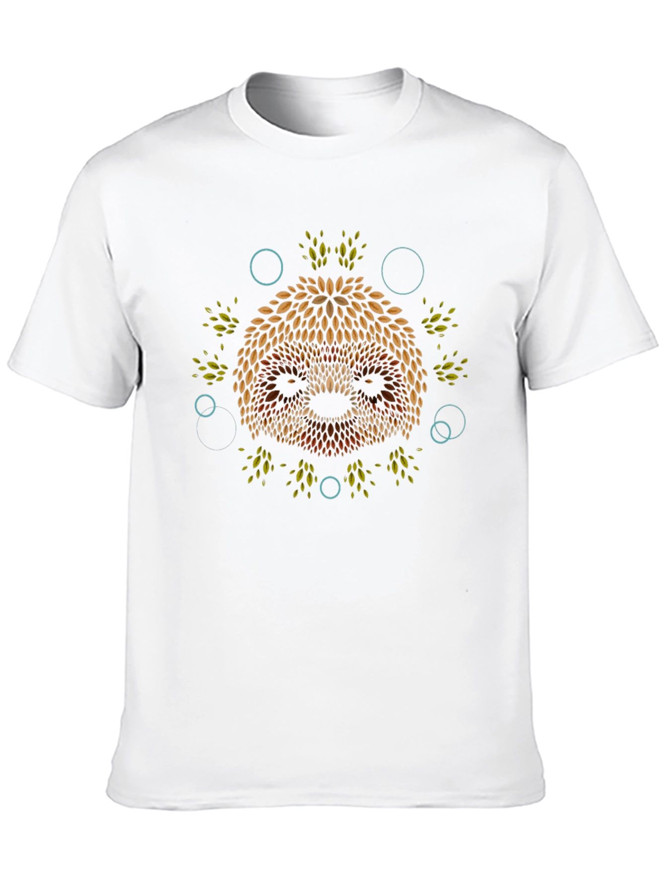 Leaf Sloth Graphic Print T-Shirt