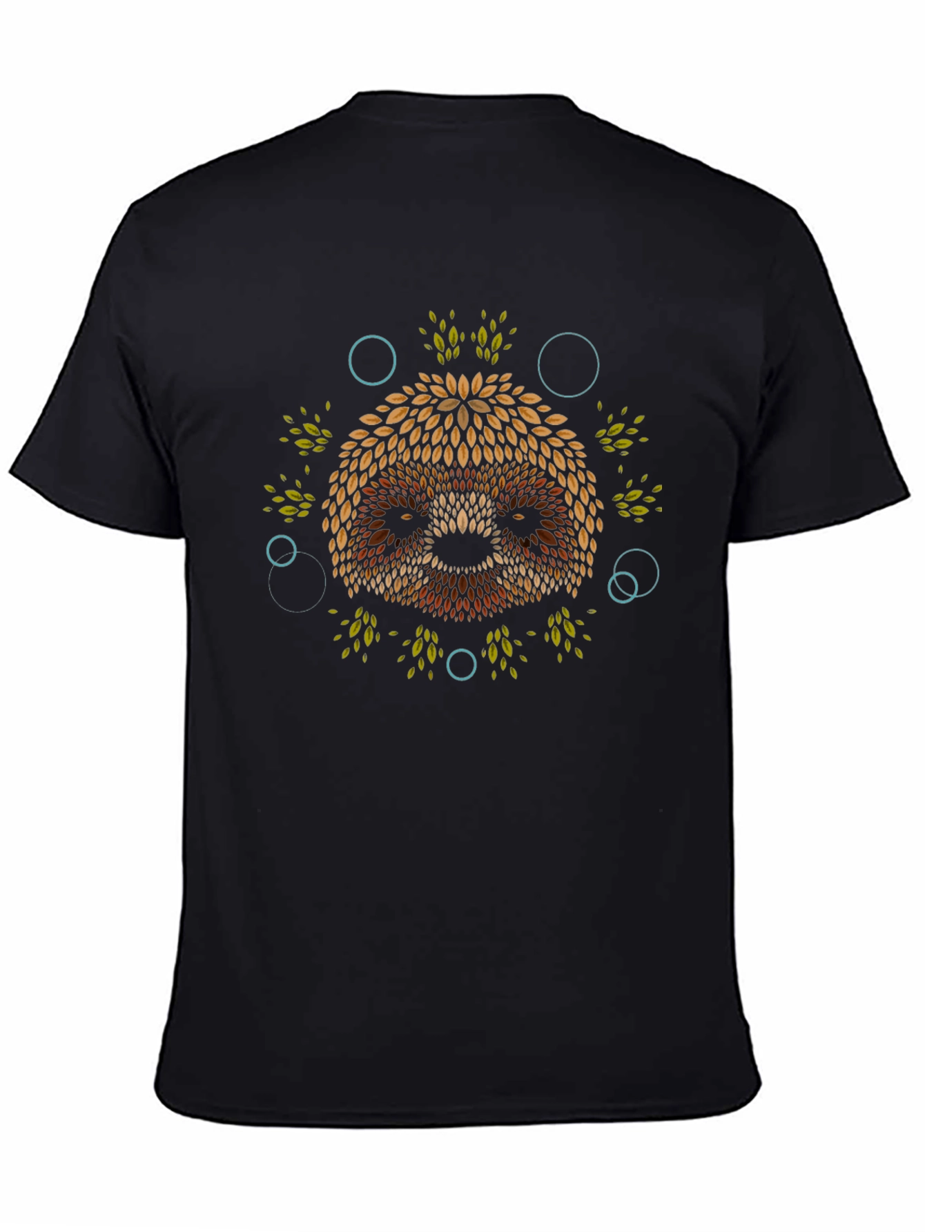 Leaf Sloth Graphic Print T-Shirt