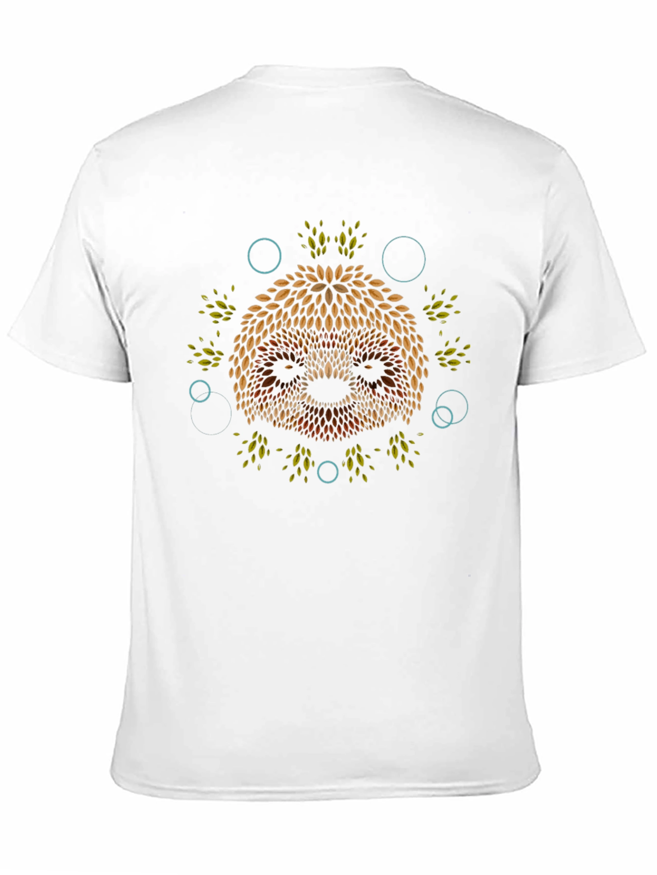 Leaf Sloth Graphic Print T-Shirt