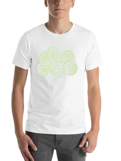 Swirl Cloud Graphic Tee - Soft Black Cotton T-Shirt