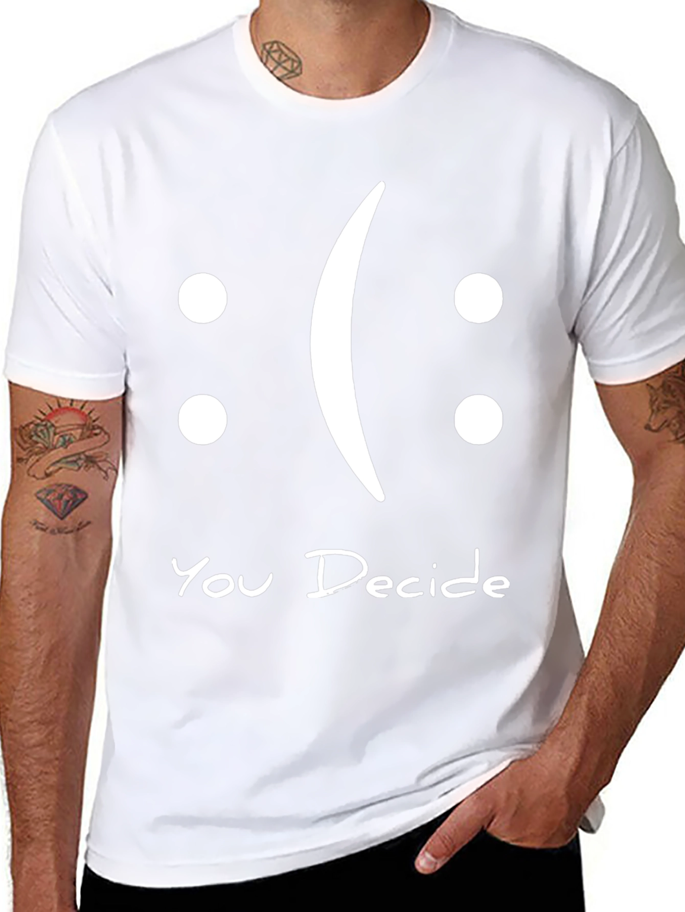 You Decide Graphic T-Shirt - Black Casual Tee