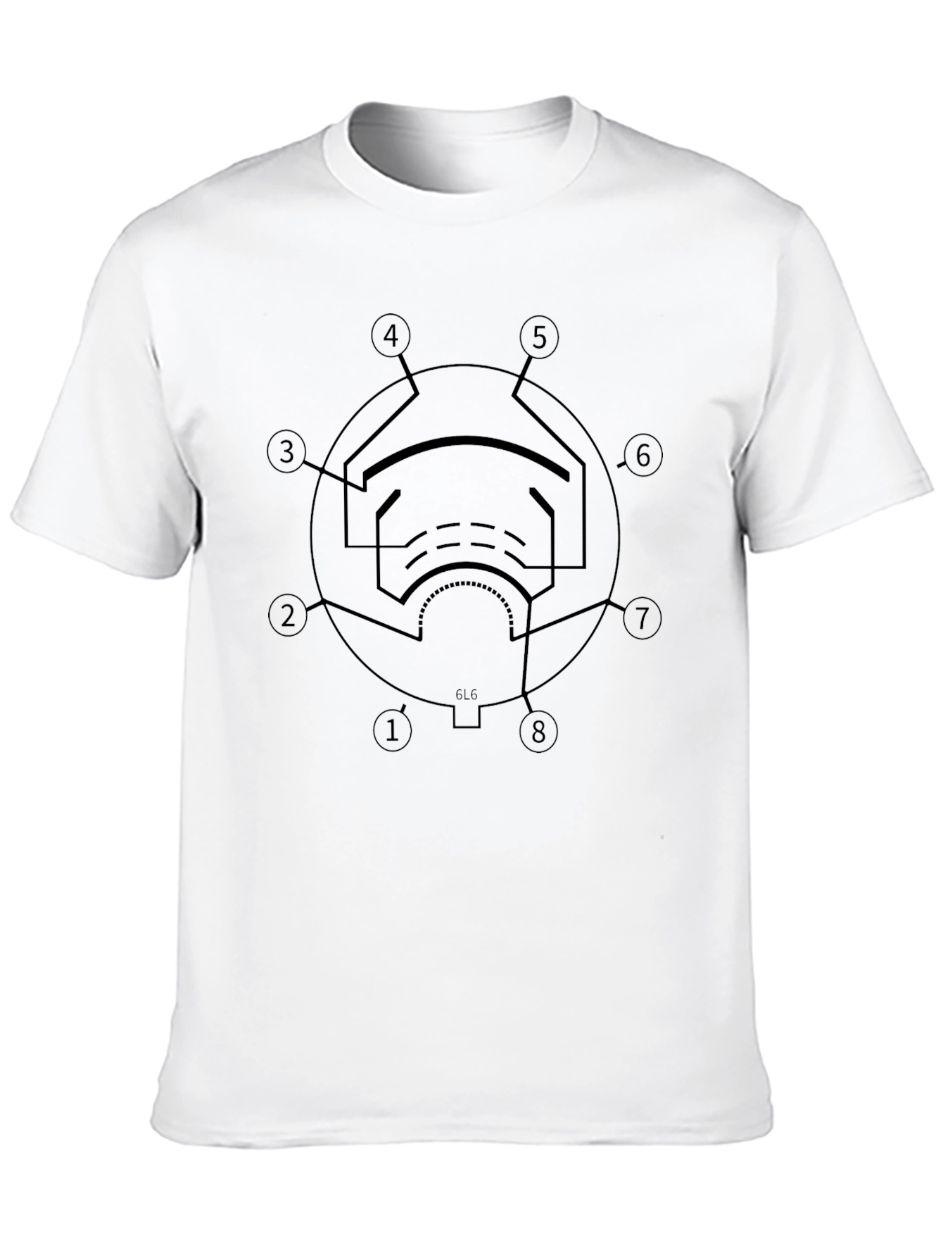 Vacuum Tube Circuit Diagram T-Shirt - Black