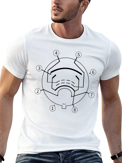 Vacuum Tube Circuit Diagram T-Shirt - Black