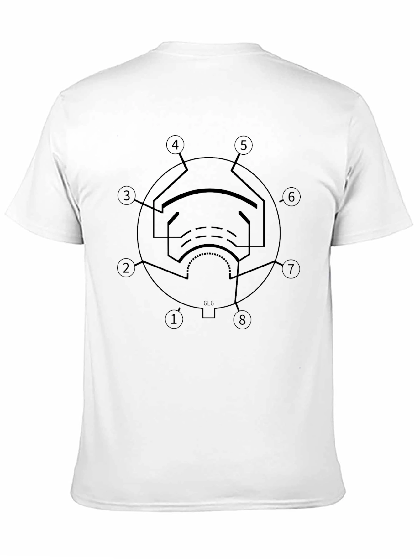 Vacuum Tube Circuit Diagram T-Shirt - Black