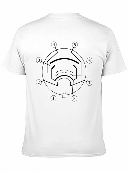 Vacuum Tube Circuit Diagram T-Shirt - Black