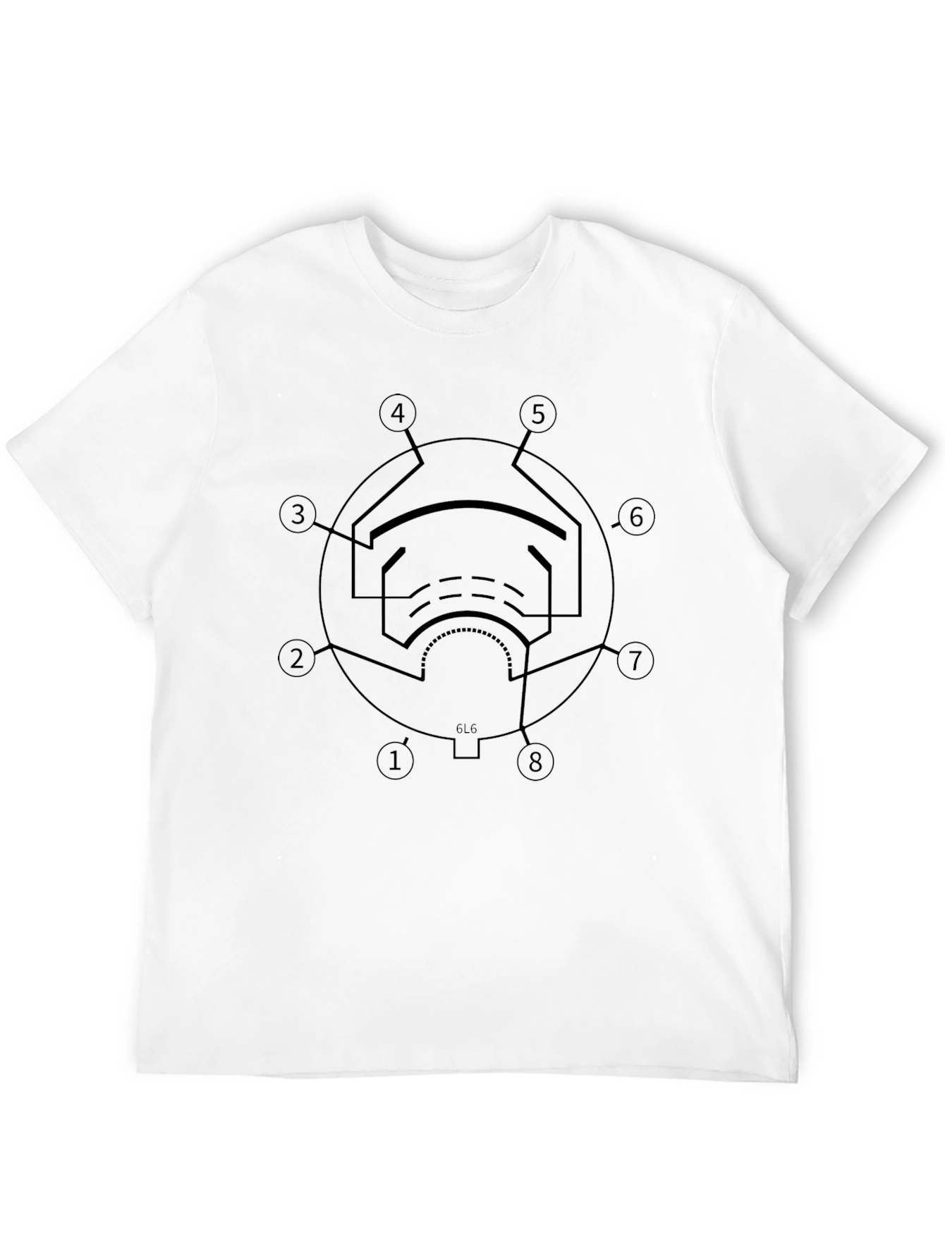 Vacuum Tube Circuit Diagram T-Shirt - Black
