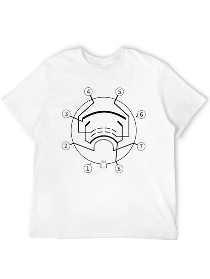 Vacuum Tube Circuit Diagram T-Shirt - Black