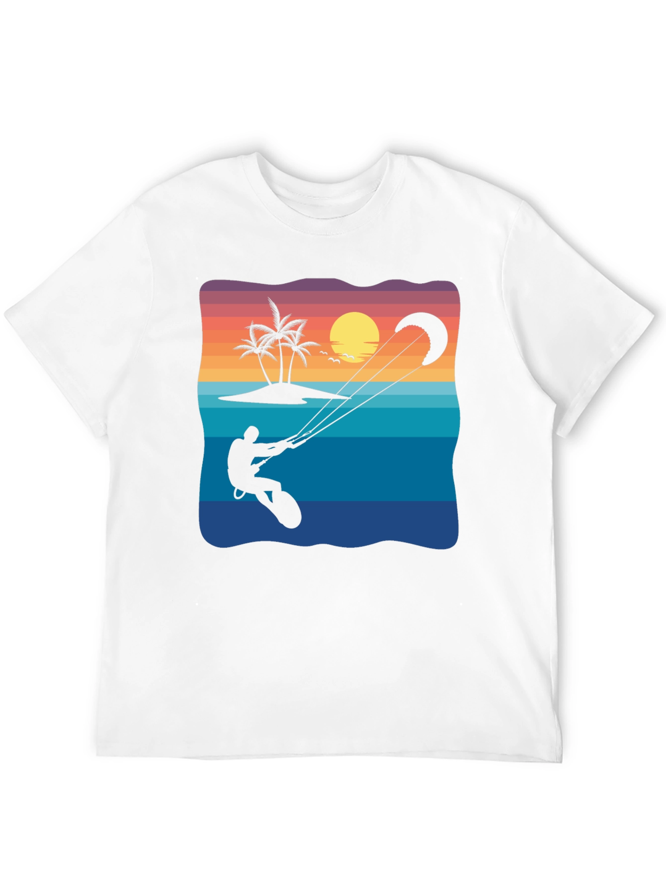 Kitesurfing Sunset Graphic Tee