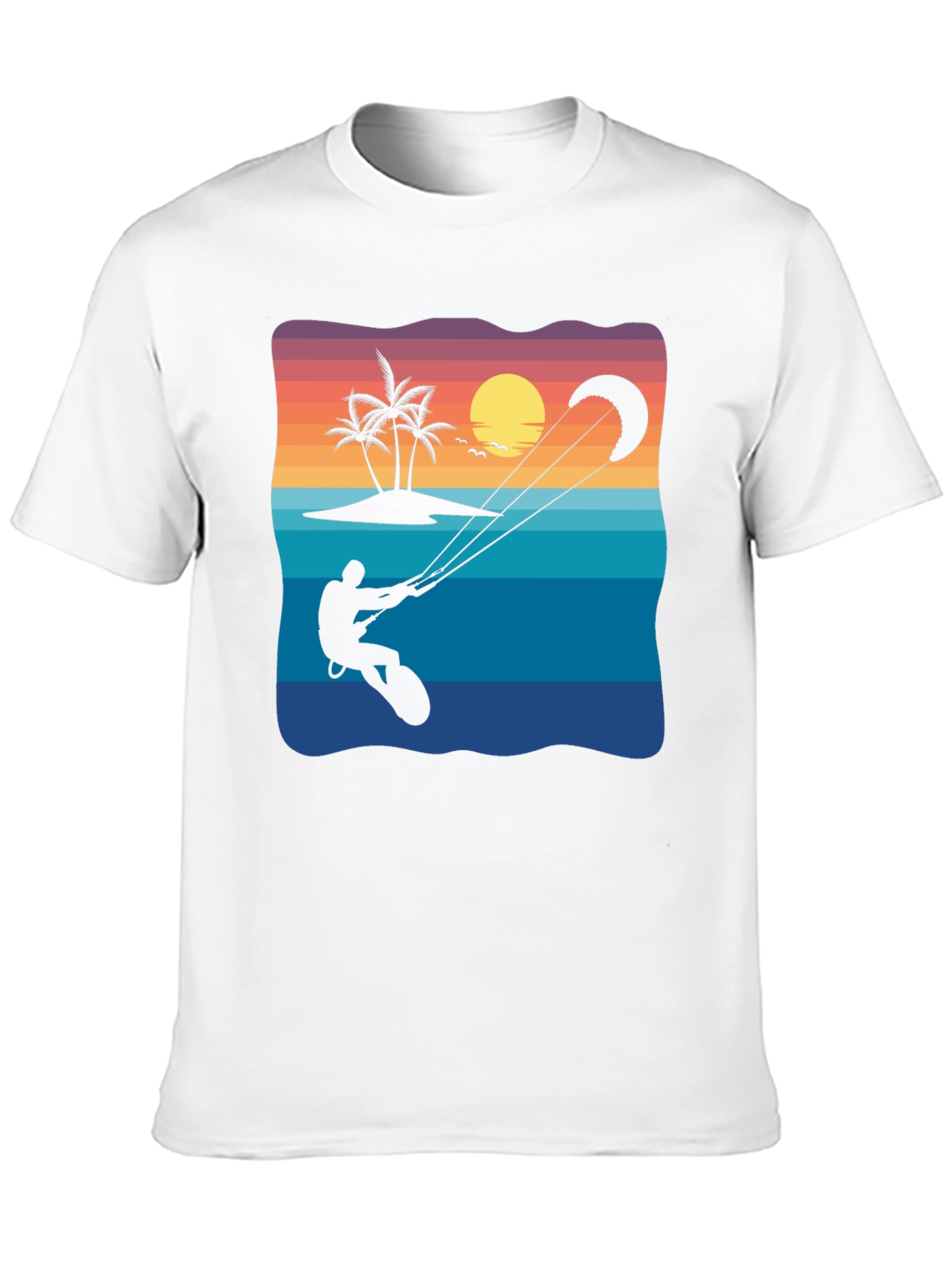 Kitesurfing Sunset Graphic Tee