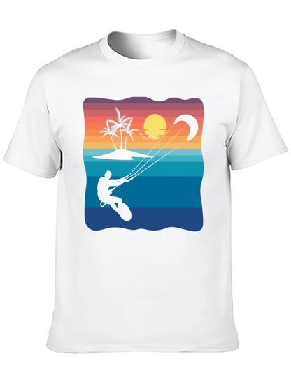 Kitesurfing Sunset Graphic Tee