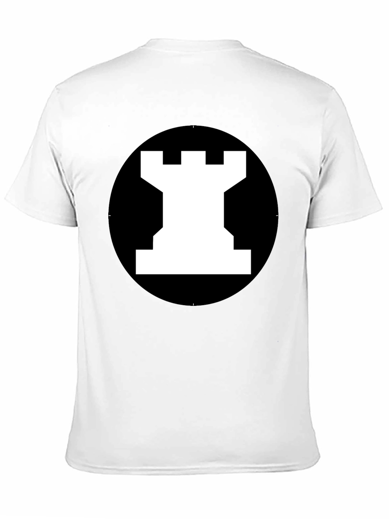 Rook Chess Piece Graphic Tee - Black T-Shirt