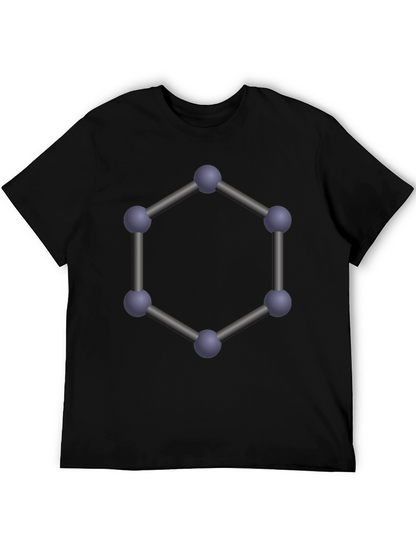 Geometric Molecule T-Shirt - Modern Science Tee
