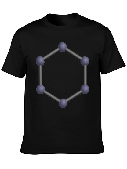Geometric Molecule T-Shirt - Modern Science Tee