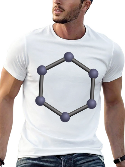 Geometric Molecule T-Shirt - Modern Science Tee