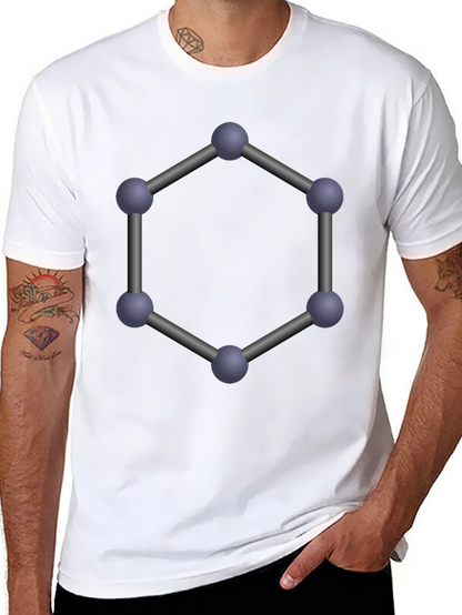Geometric Molecule T-Shirt - Modern Science Tee
