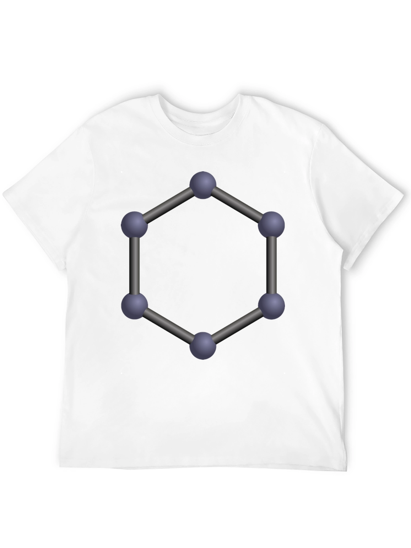 Geometric Molecule T-Shirt - Modern Science Tee