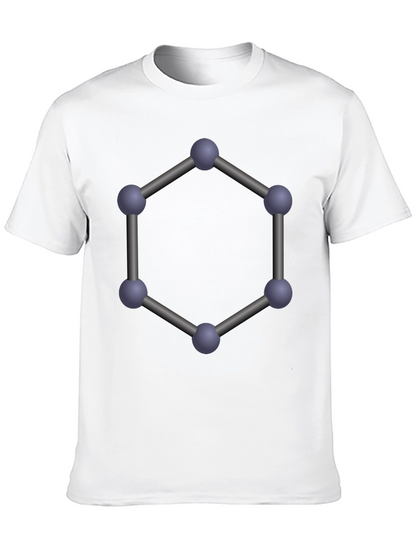 Geometric Molecule T-Shirt - Modern Science Tee
