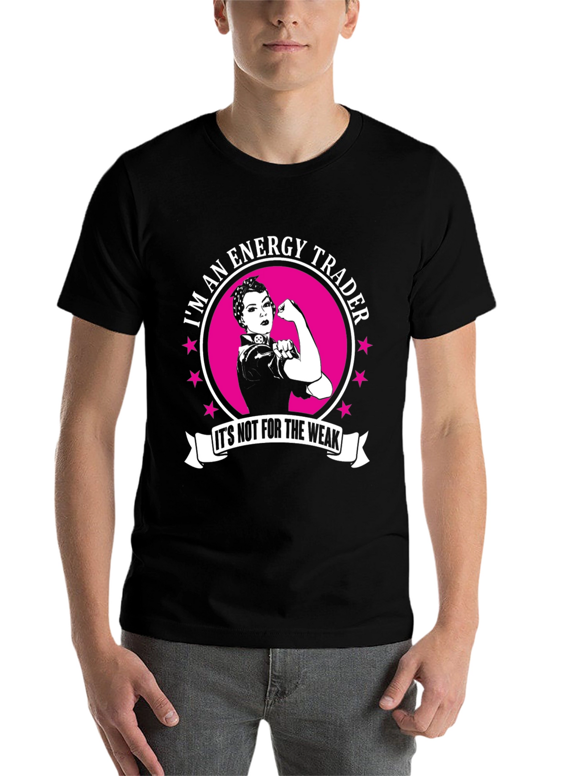 Energy Trader Graphic Tee - Strong Woman Design