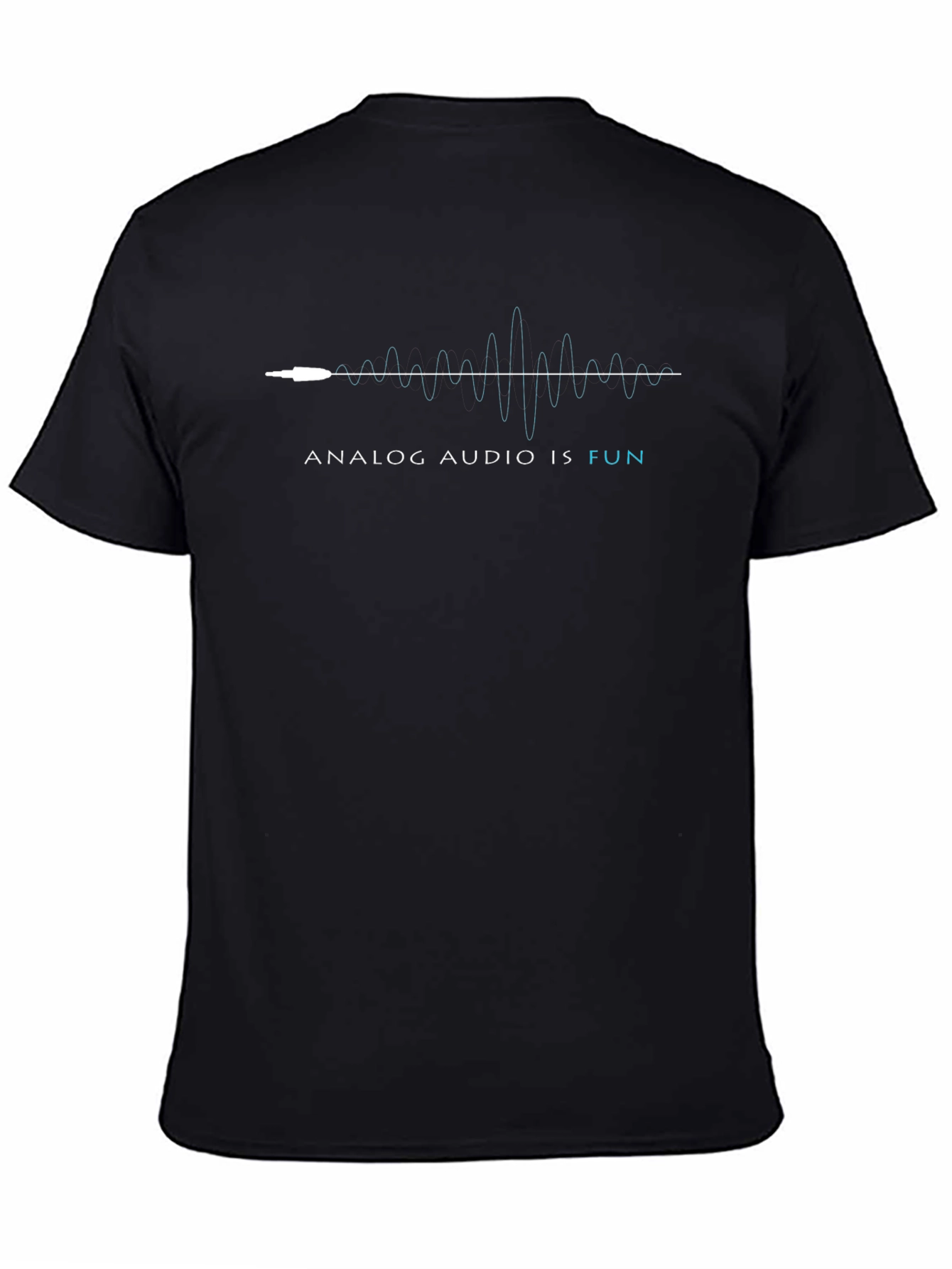 Analog Audio is Fun Black T-Shirt