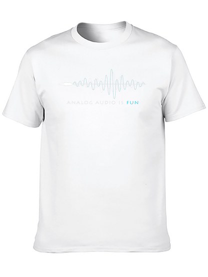 Analog Audio is Fun Black T-Shirt