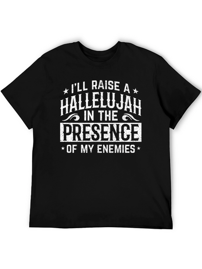 Hallelujah Graphic T-Shirt - Mens Black Tee