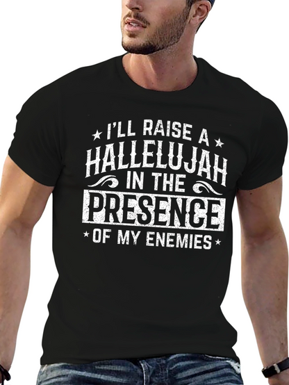 Hallelujah Graphic T-Shirt - Mens Black Tee