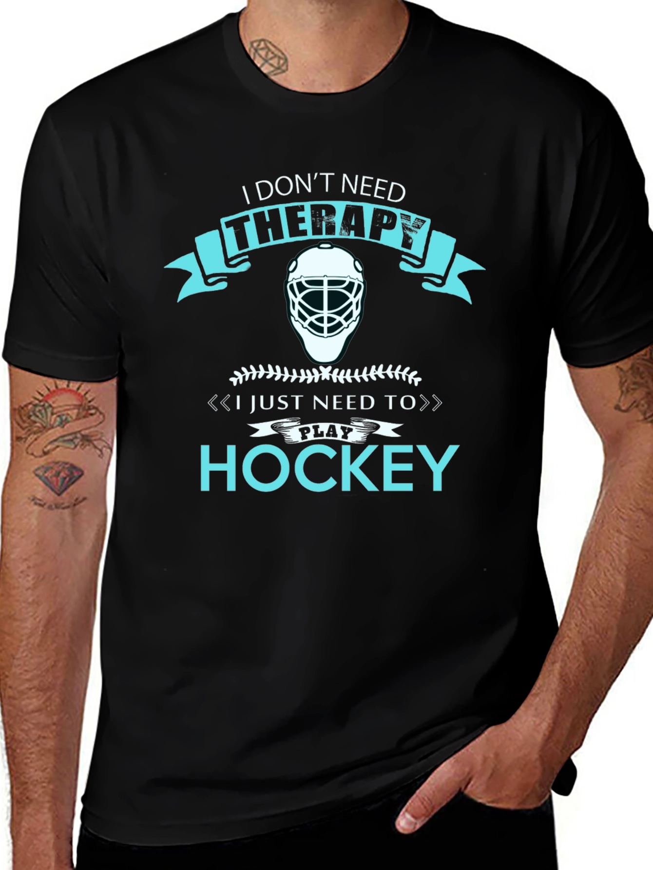 I Dont Need Therapy Hockey T-Shirt