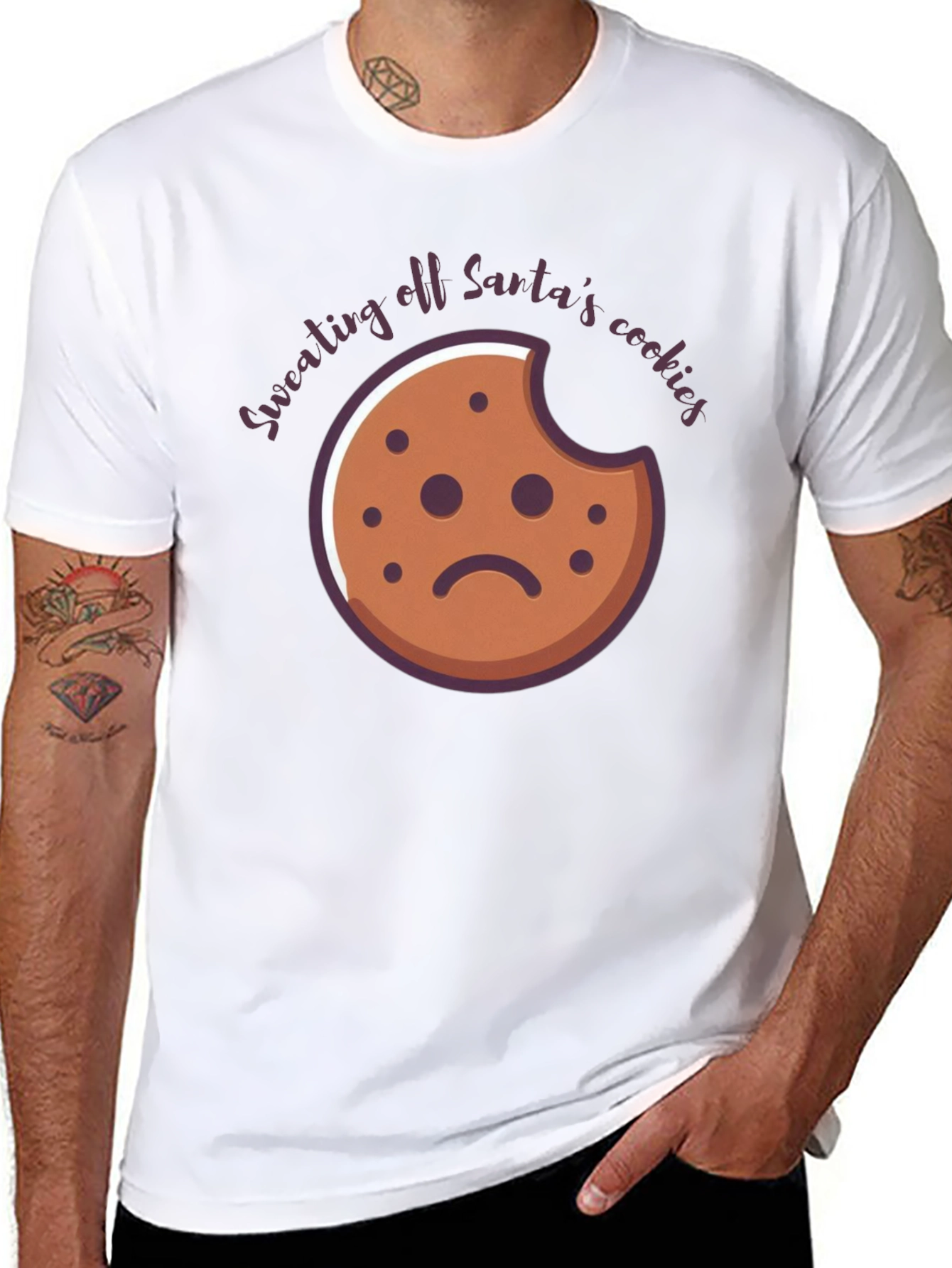 Sweating Santas Cookies Funny T-Shirt