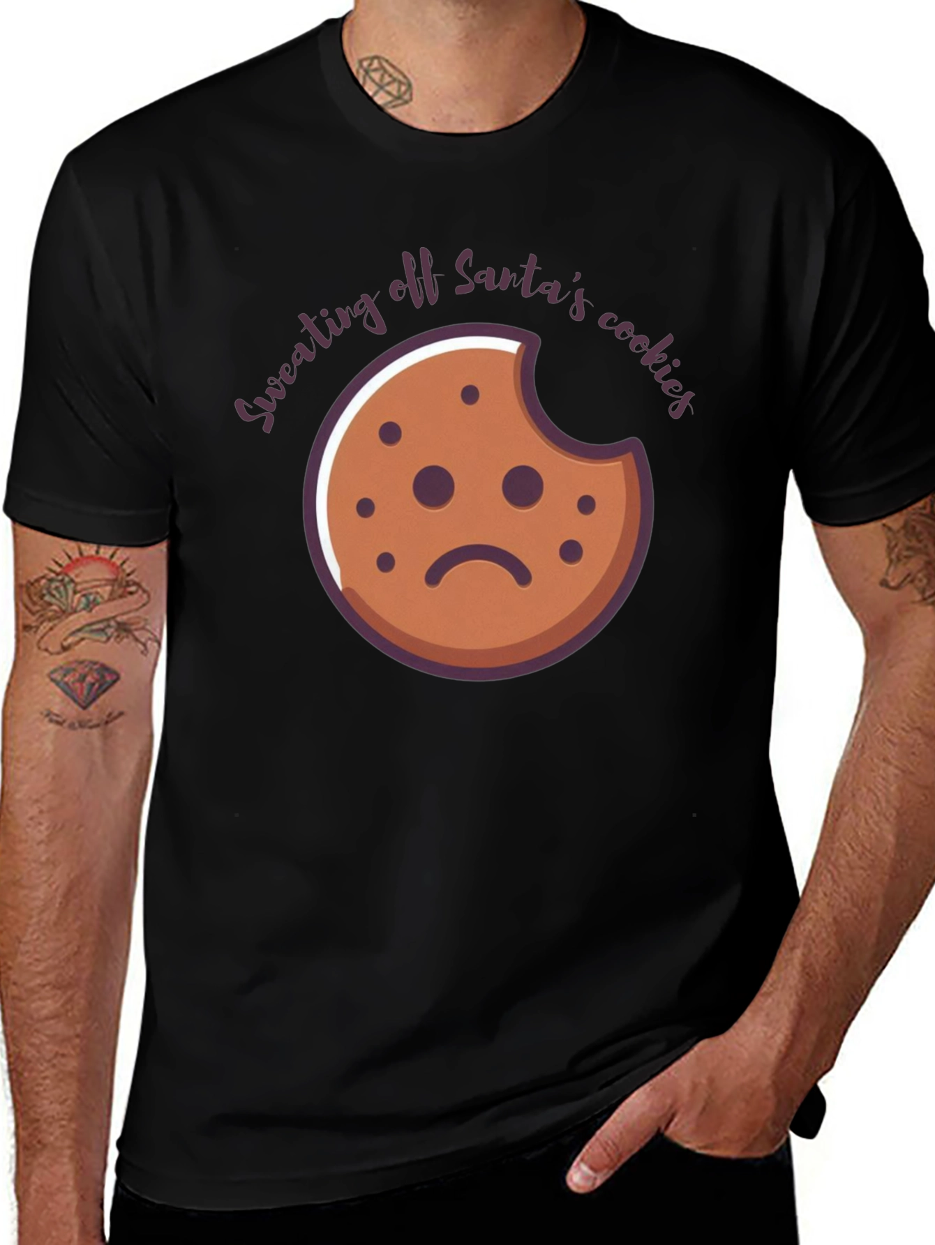 Sweating Santas Cookies Funny T-Shirt