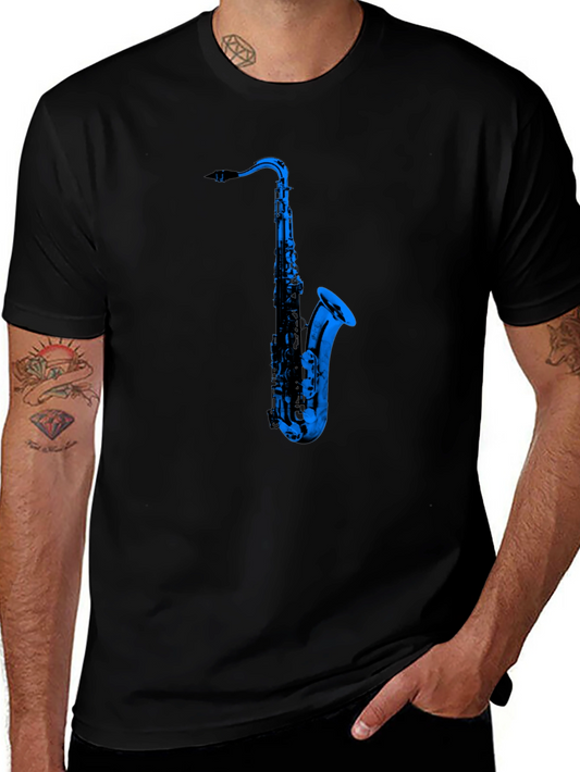 Cool Saxophone Graphic T-Shirt