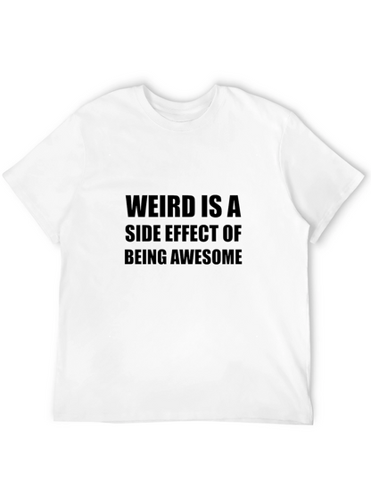 Weird is Awesome Black Graphic Tee