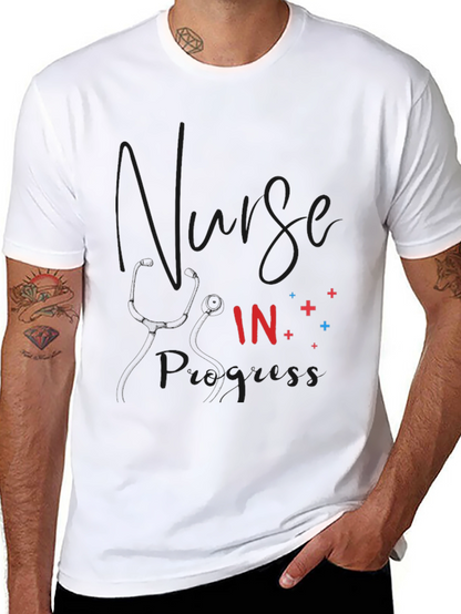 Nurse in Progress Black T-Shirt