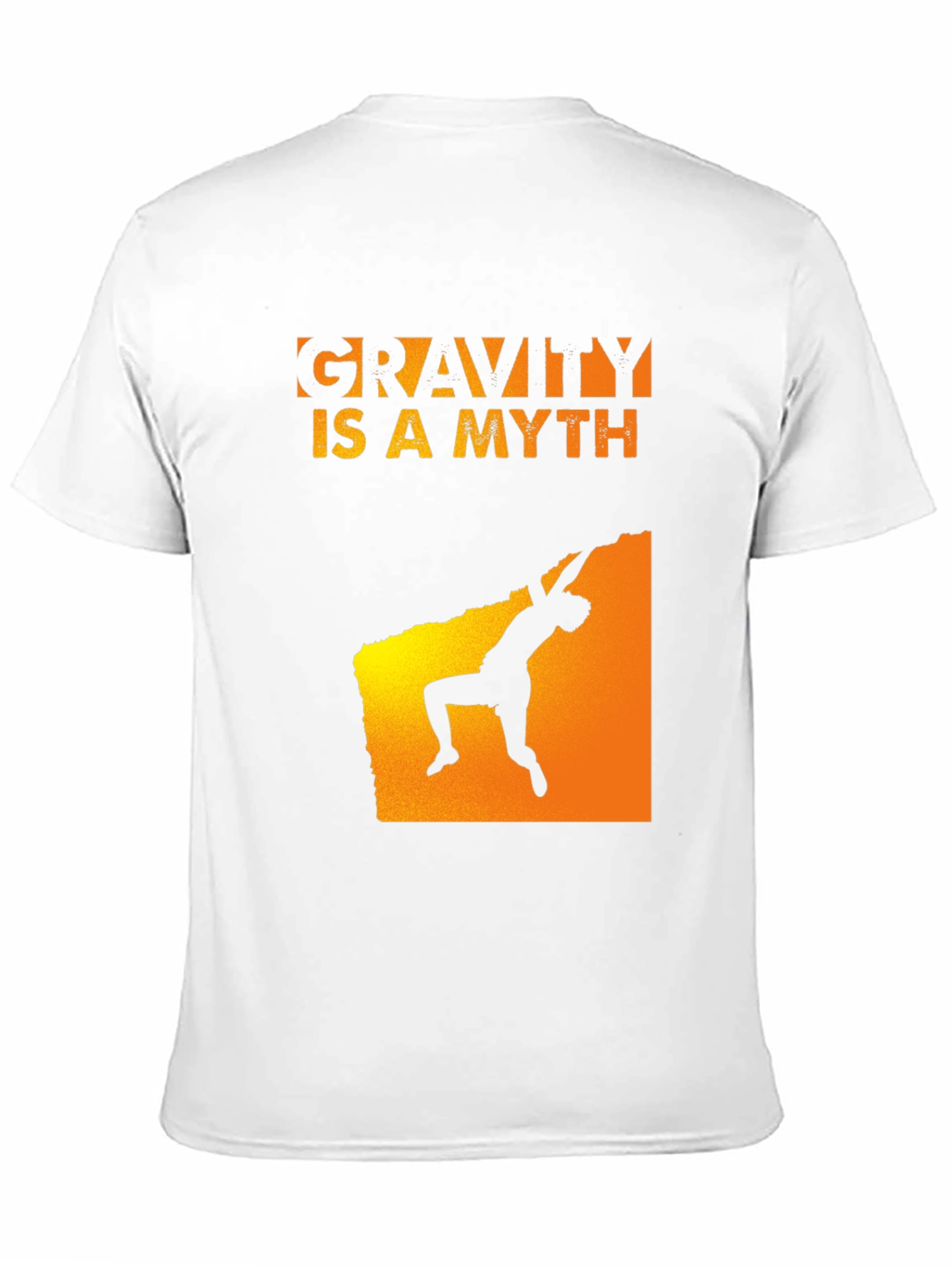 Gravity Is A Myth Rock Climbing Black T-Shirt