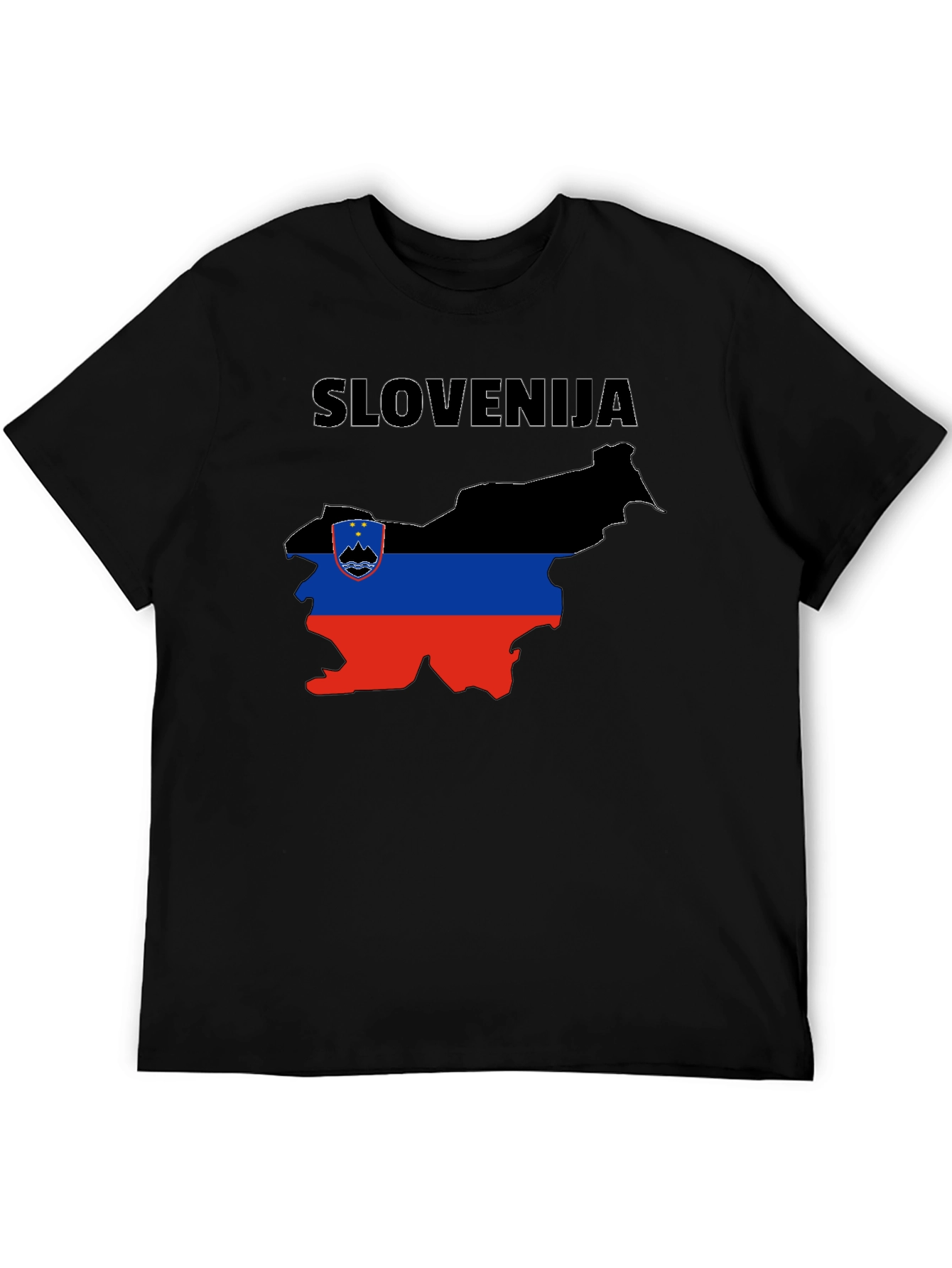 Slovenia Flag Map T-Shirt