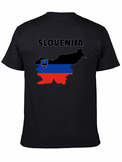 Slovenia Flag Map T-Shirt