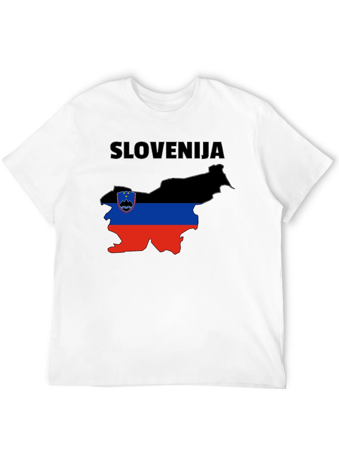 Slovenia Flag Map T-Shirt