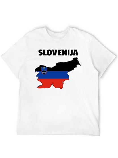 Slovenia Flag Map T-Shirt