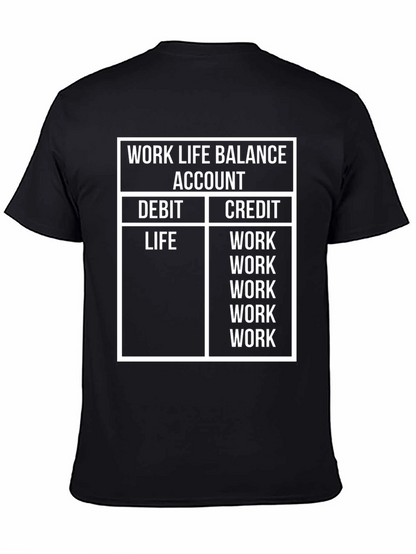 Work Life Balance T-Shirt - Funny Accountant Tee