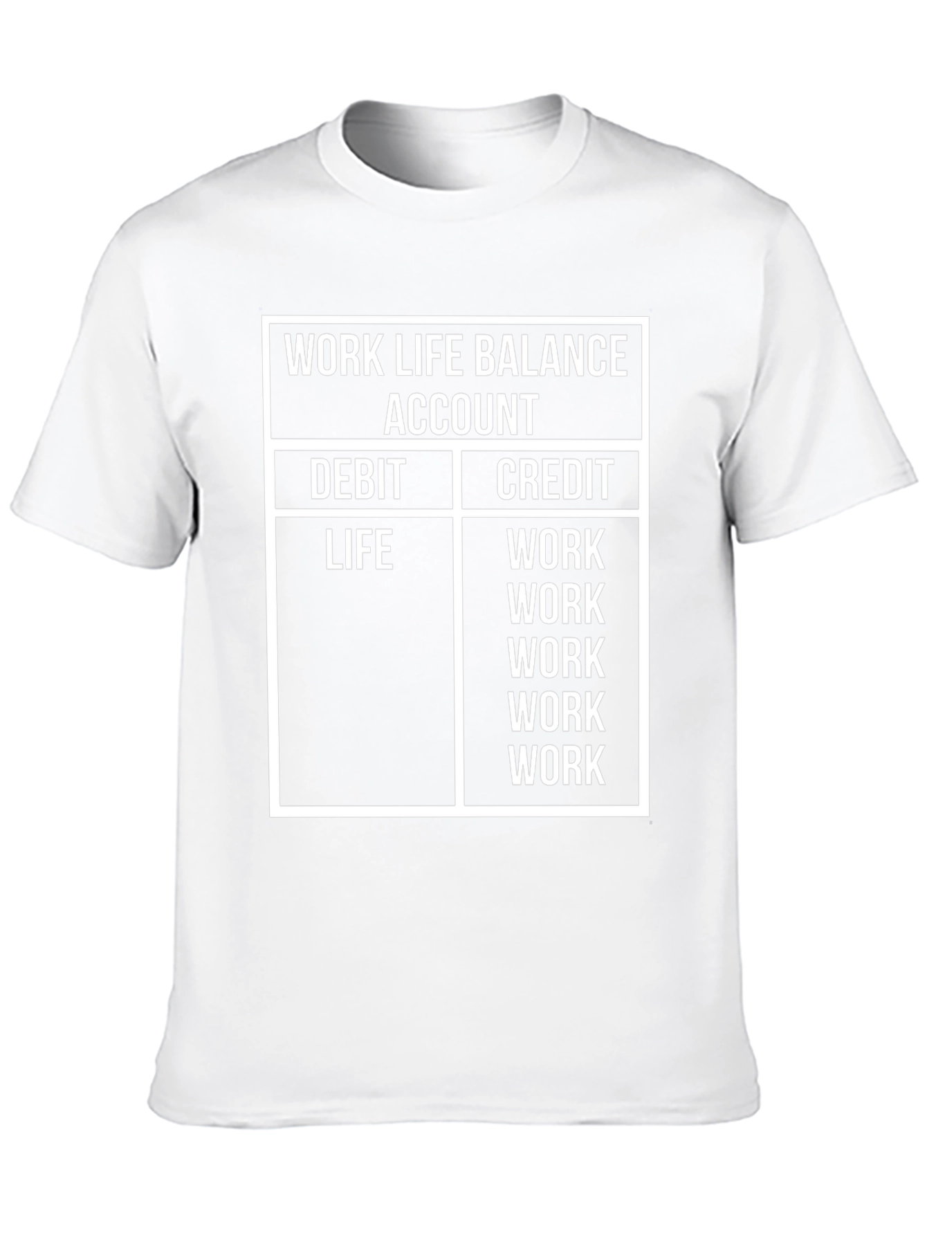 Work Life Balance T-Shirt - Funny Accountant Tee