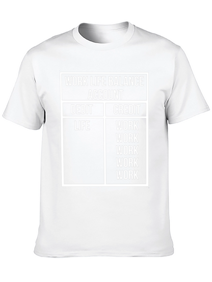 Work Life Balance T-Shirt - Funny Accountant Tee