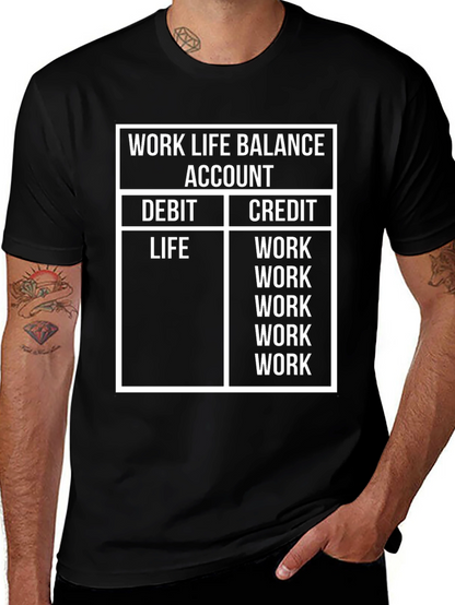 Work Life Balance T-Shirt - Funny Accountant Tee