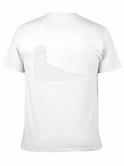 Sisyphus Black Graphic Tee - Mens Cotton T-Shirt
