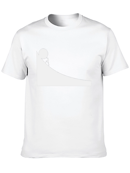 Sisyphus Black Graphic Tee - Mens Cotton T-Shirt